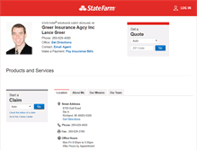 Tablet Screenshot of lancegreeragency.com